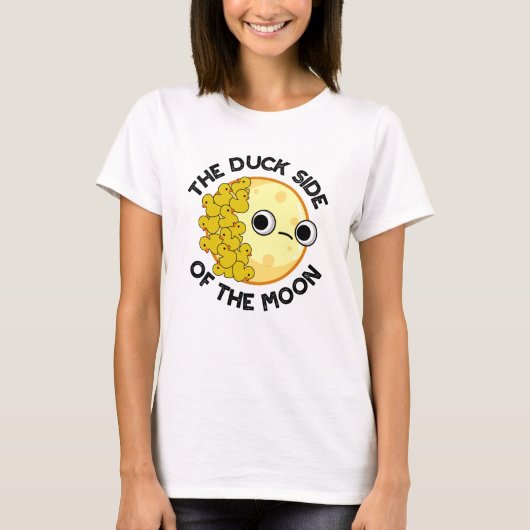 Die Duckseite des sonnigen Astronomiepuns T-Shirt (Vorderseite)