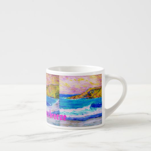 Die duftende Meeresbrise Kunst Espressotasse (Rechts)