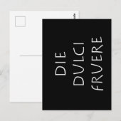 Die dulci fruere postkarte (Vorne/Hinten)
