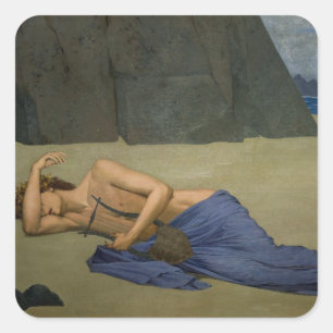 Die Duldung von Orpheus Quadratischer Aufkleber