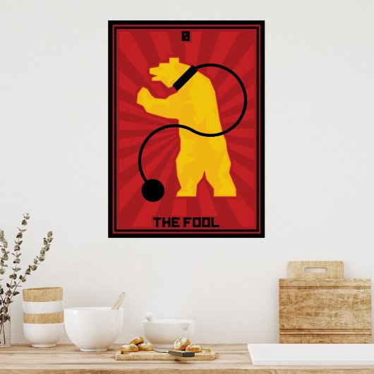 Die dumme Karte Poster (Küche)