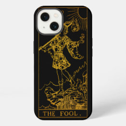 Die dumme Tarot-Karte | Gold und Schwarz | iPhone 13 Hülle