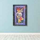 Die dumme Tarot-Karte Leinwanddruck (Insitu (Holzboden))