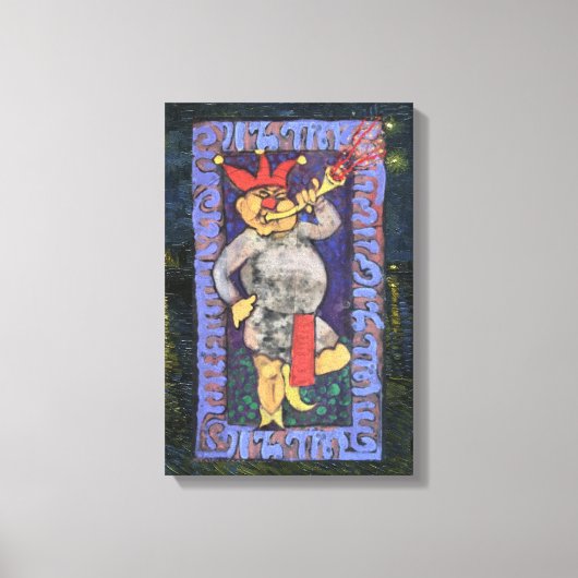 Die dumme Tarot-Karte Leinwanddruck (Vorderseite)