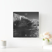 Die Dünen Quadratische Wanduhr (Zuhause)