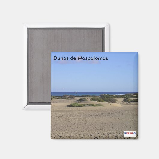 Die Dünen von Maspalomas Magnet (Vorderseite/Rückseite)