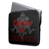 Die Dunkelheit verkörpern Laptopschutzhülle (Vorderseite Links)