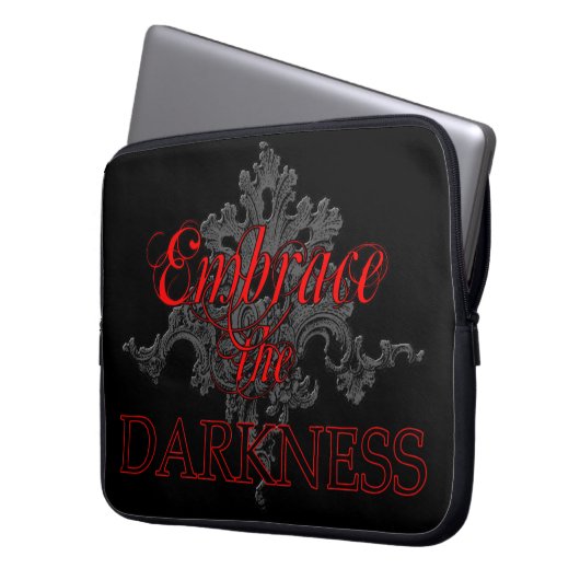 Die Dunkelheit verkörpern Laptopschutzhülle (Vorderseite Links)