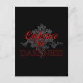 Die Dunkelheit verkörpern Postkarte (Vorderseite)