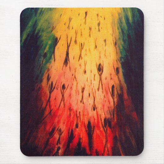 Die Dunkelheit verlasse, das Licht zu betreten Mousepad (Vorne)