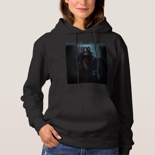 Die Dunkelrote Rotkäppchen Hoodie (Vorderseite)