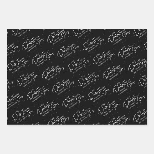 Die dunkelsten Nachtschwärmerei-Blätter Geschenkpapier Set (Vorderseite 2)