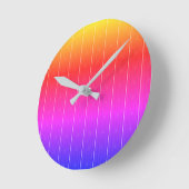 Die dunkle Aquamarine Verriegelung Runde Wanduhr (Winkel)