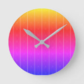 Die dunkle Aquamarine Verriegelung Runde Wanduhr (Vorderseite)