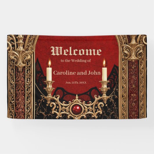 Die dunkle Eleganz des gotischen Stils. Banner (Horizontal)