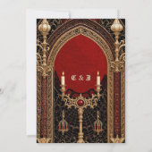 Die dunkle Eleganz des gotischen Stils. Einladung (Rückseite)