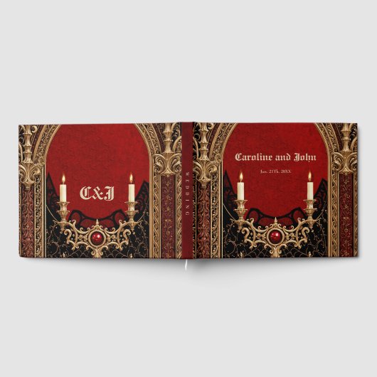 Die dunkle Eleganz des gotischen Stils. Gästebuch (Voll)