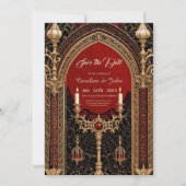 Die dunkle Eleganz des gotischen Stils. Save The Date (Vorderseite)