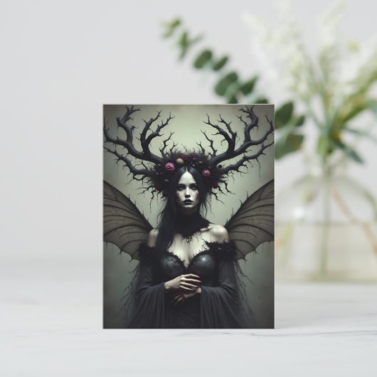 Die dunkle Fairy Postkarte (Stehend Vorderseite)
