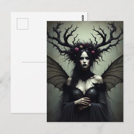 Die dunkle Fairy Postkarte (Vorne/Hinten)