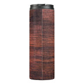 Die dunkle Holzstruktur hat früher Hintergründe. N Thermosbecher (Rückseite)