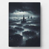 Die dunkle Nacht der Stadt Bilder Fotoplatte (Vorderseite)