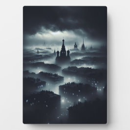 Die dunkle Nacht der Stadt Bilder Fotoplatte