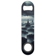 Die dunkle Nacht Stadt Steel Bottle Opener