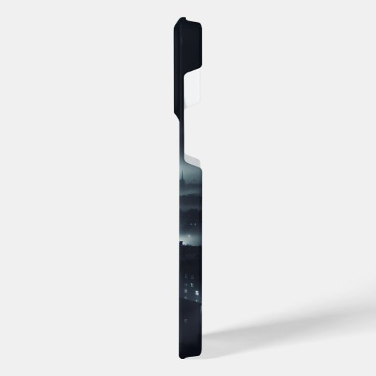 Die dunkle Nachtstadt iPhone Hülle (Linke Seite)