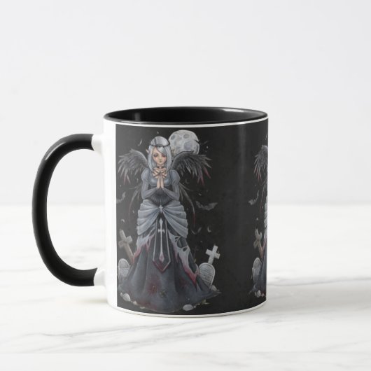 Die dunkle Priesterin-Engels-Tasse Tasse (Links)
