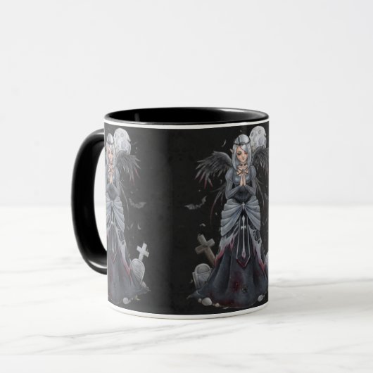 Die dunkle Priesterin-Engels-Tasse Tasse (Vorderseite Links)