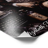 Die dunkle Rose Fotodruck (Ecke)