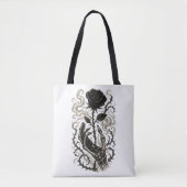 Die dunkle Rose Tasche (Vorderseite)