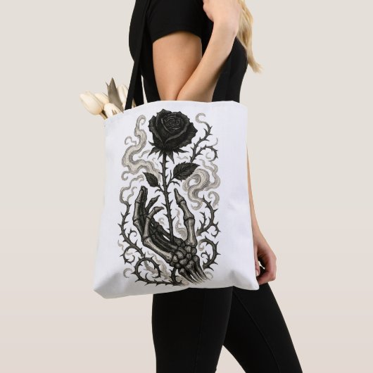 Die dunkle Rose Tasche (Von Nahem)