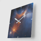 Die dunkle säkulare Wolke des Chamäleons I Quadratische Wanduhr (Winkel)