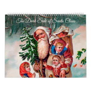 Die dunkle Seite des Weihnachtsmanns Vintage-Kalen Kalender
