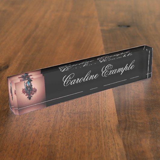 Die dunkle und geheimnisvolle Welt des gotischen S Namensplakette (Seite)