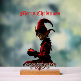 Die dunkle Weihnachtszeit. Acrylschild