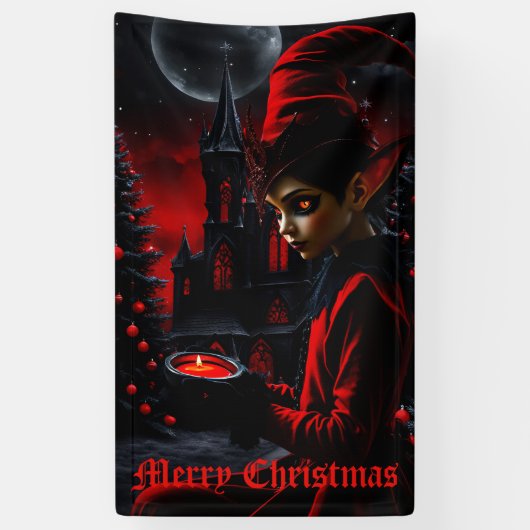 Die dunkle Weihnachtszeit. Banner (Vertikal)
