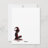 Die dunkle Weihnachtszeit. Feiertagskarte (Rückseite)