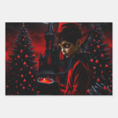 Die dunkle Weihnachtszeit. Geschenkpapier Set (Vorderseite)