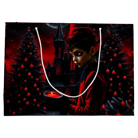 Die dunkle Weihnachtszeit. Große Geschenktüte (Rückseite)