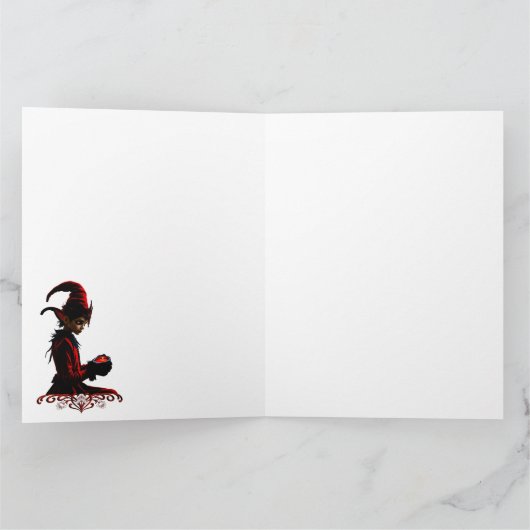 Die dunkle Weihnachtszeit. Karte (Innenseite)