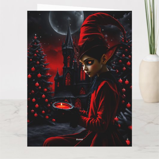 Die dunkle Weihnachtszeit. Karte (Rückseite)