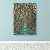 Die dunklen Hecken Leinwanddruck (Insitu (Holzboden))