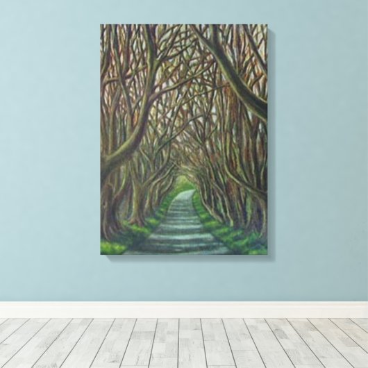 Die dunklen Hecken Leinwanddruck (Insitu (Holzboden))