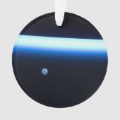 Die dünne Atmosphäre der Erde und ein blühender Mo Ornament (Vorderseite)