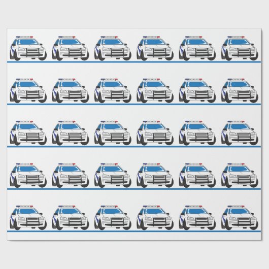 Die dünne blaue Linie Geschenkpapier (Flach)