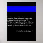 Die dünne blaue Linie Poster (Vorne)