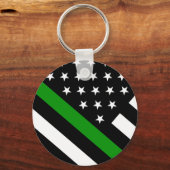 Die dünne grüne Linie Schlüsselanhänger (Vorderseite)